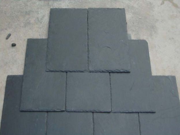 black slate roof tile