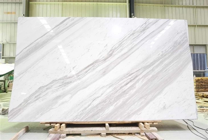 Hot High Quality Natural White Volakas Marble Texture